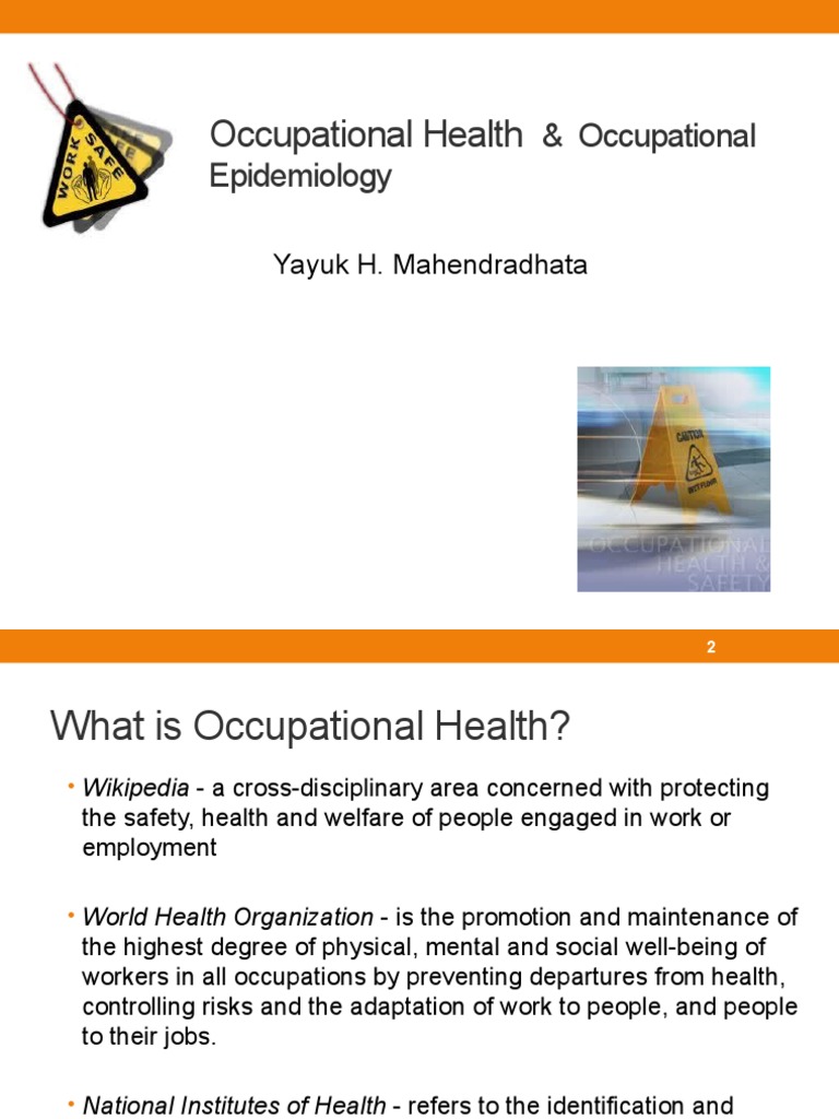 UTSOccupational Health and Occupational Epidemiology YH PDF