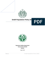 Sindh Population Policy 2016 H Population Policy 2016 H Population Policy 2016