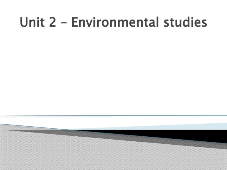 Environmental Studies PDF