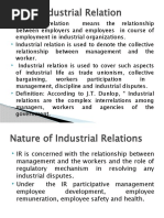 Industrial Relation