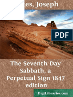 The Seventh Day Sabbath A Perpetual Sign 1847 Edition