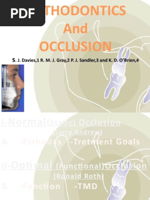 Andrews Six Keys of Occlusion Explained | PDF | Dentistry Branches