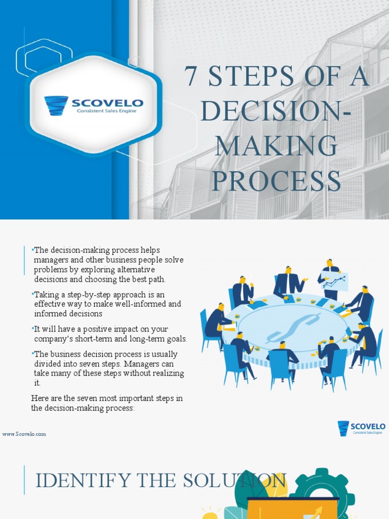 7 Steps of A Decision-Making Process | PDF | Decision Making | Cognition