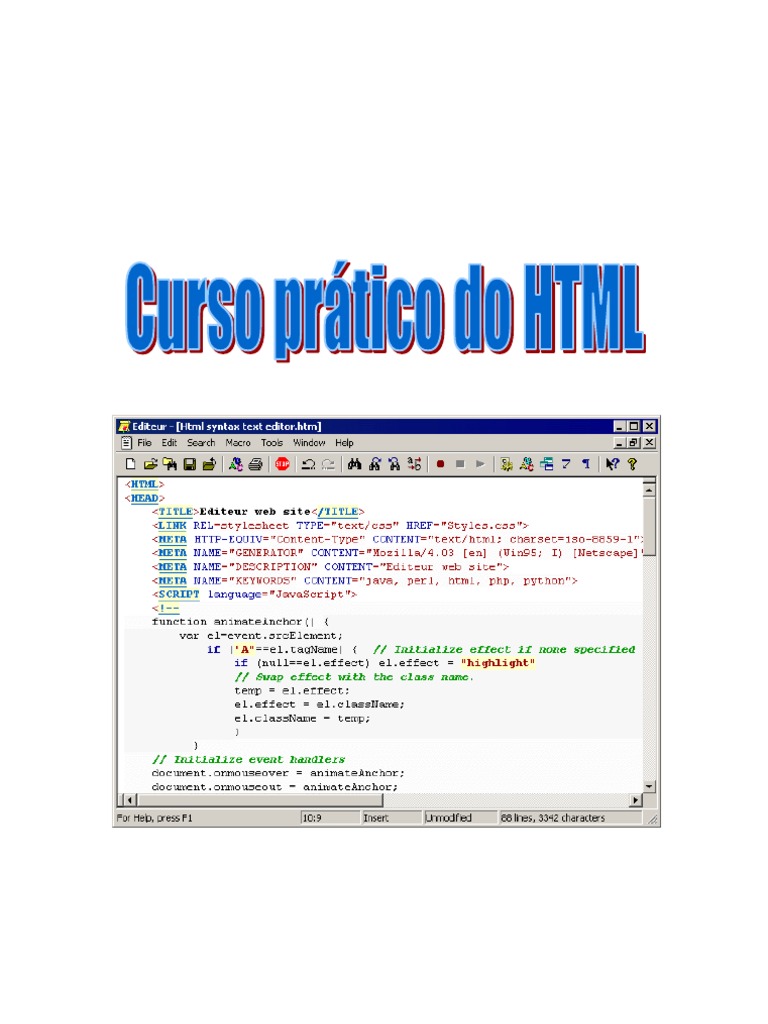 Curso Prático Do HTML | PDF | Html | Elemento HTML