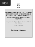 Iaea International Fact Finding Expert Mission of The Nuclear Accident Following The Great East Japan Earthquake and Tsunami