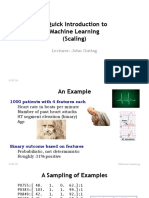 A Quick Introduction To Machine Learning (Scaling) : Lecturer: John Guttag