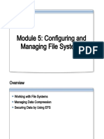 Module 5: Configuring and Managing File Systems