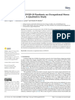 The Impact of The COVID-19 Pandemic On Occupational Stress in Restaurant Work: A Qualitative Study