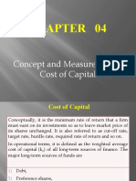 Cost of Capital Concept and Measurement