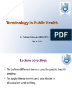 2 - Terminology in Public Health