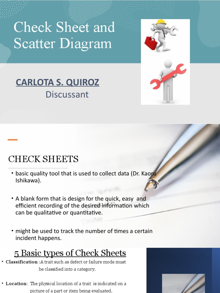Quality Tools: Check Sheets & Diagrams | PDF | Computers