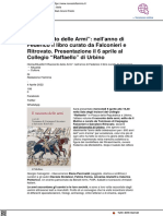 Il Racconto Delle Armi: Nell'anno Di Federico Il Libro Di Falconieri e Ritrovato - Nonsoloflaminia - It, 4 Aprile 2022