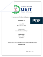 Department of Mechanical Engineering: Internal Engines-Lab