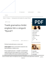 Toată gramatica limbii engleze într-o singură fituica