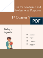 English For Academic and Professional Purposes 1ST QUARTER