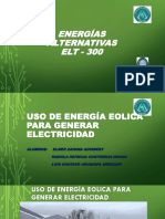 Energía Eolica para Generar Electricidad