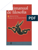 Antimanual de Filosofia M Onfray