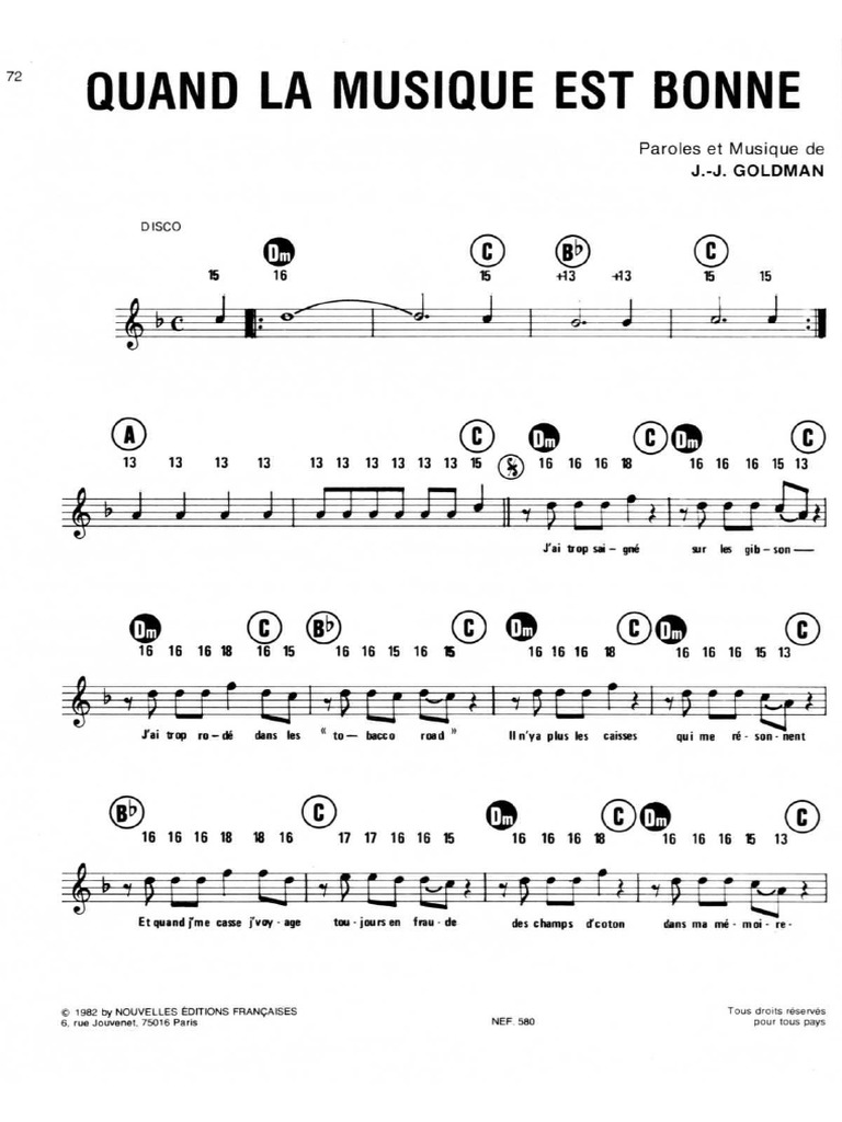 Quand La Musique Est Bonne PDF