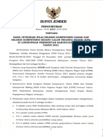 Pengumuman Hasil Integrasi Skd-skb Cpns Jember - 2021-Pra Sanggah