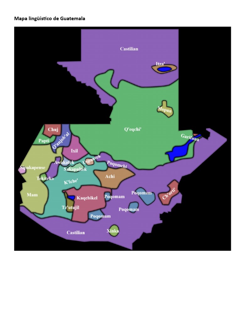 Mapa Lingüístico de Guatemala PDF