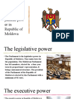 The Legislative, Executive and Judicial Power in RM