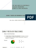 Suma y Resta de Números Racionales