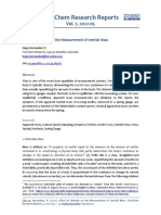 Effect of Velocity on the Measurement of Inertial Mass