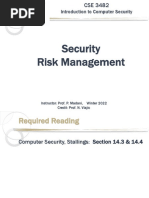 CSE3482 2022 SecurityRiskManagement