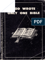 God Wrote Only One Bible - Jasper James Ray