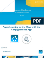 Cengage Mobile App Walk-Through For Student