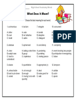 Y9 Vocabulary