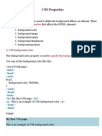 CSS Properties