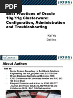 Best Practices Oracle Cluster Ware Session 355