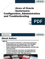 Best Practices Oracle Cluster Ware Session 355