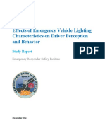 Effects of Emergency Vehicle Lighting Characteristics
