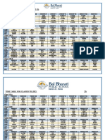 T Time Table For Classes Viii (2022-23)