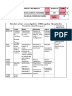 primera y segunda semana diagnóstico del 30 de agosto al 10 de septiembre