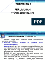 Pertemuan 3: Perumusan Teori Akuntansi