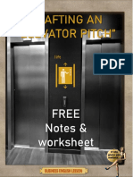 Crafting An "Elevator Pitch": Free Notes & Worksheet