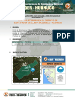 Reporte Complementario #611 - Lluvias Intensas en El Distrito de Santa Rosa de Alto Yanajanca Huanuco