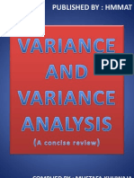 Variance and Variance Analysis