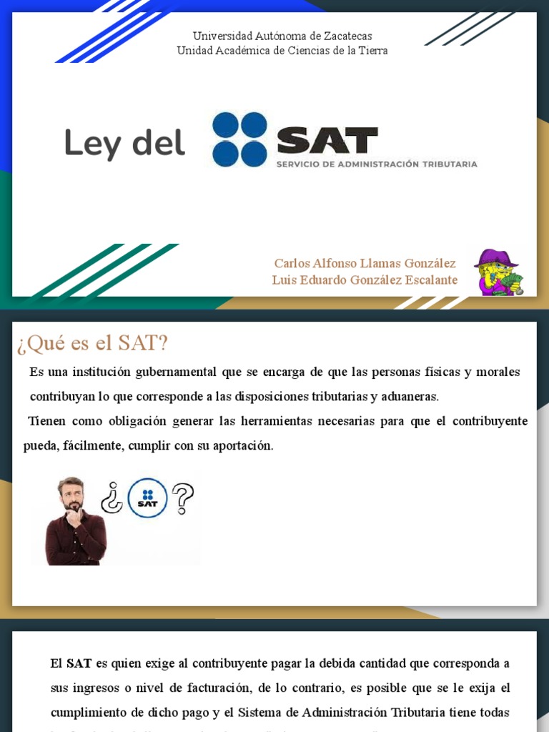 Ley Del Sat PDF Gobierno Economias