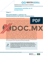 Xdoc - MX Las Transformaciones Sociales en El Mundo Contemporaneo Clase 1