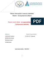 La Réspnsabilité de L'entrepreneur