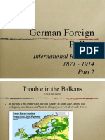 German Foreign Policy: International Relations 1871 - 1914