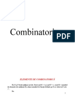 Combinatorica Si Matematici-Financiare 1