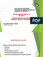 Taller Domici 2 Productividad - Efic - Eficacia