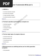 Computer Fundamentals Solved MCQs (Set-1)