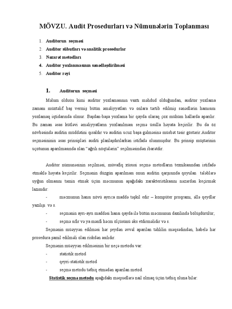 9 Audit Prosedurlari | PDF