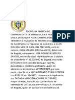 Escritura Pública de Compraventa de Bien Inmueble Notaria Unica de Bogota